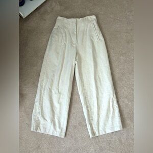 Cream Wide-Leg Pants (Zara)
